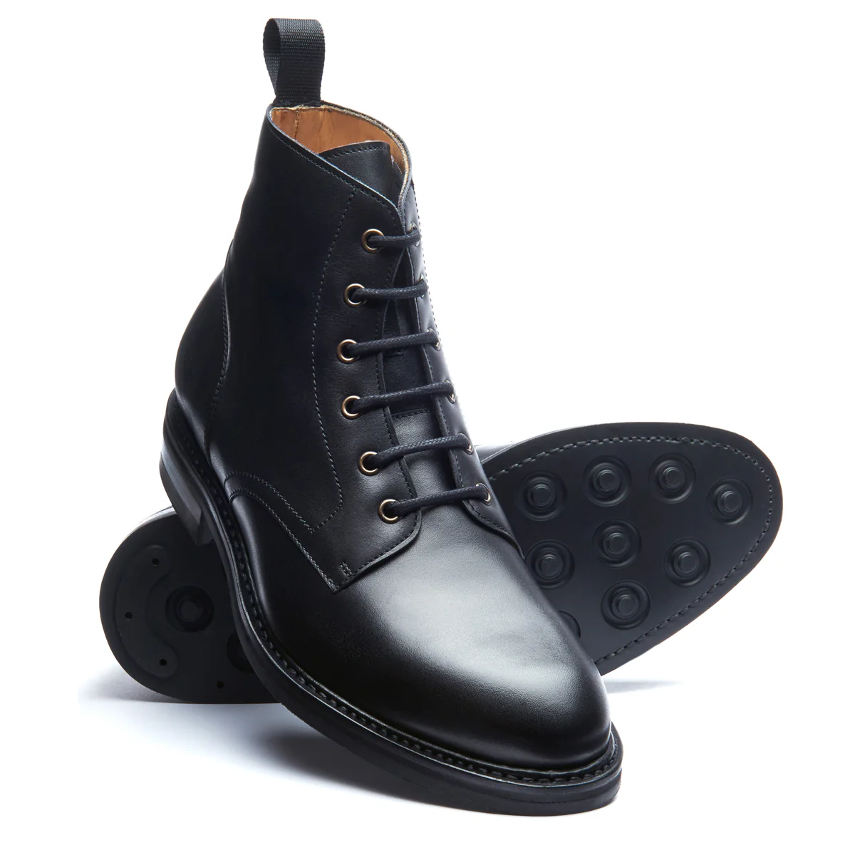 Black Calf 6 Eye Derby Boot - Image 2