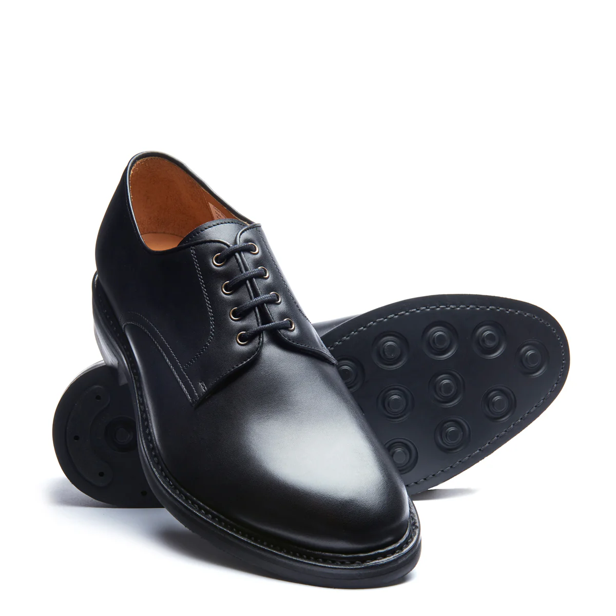 Black Calf 4 Eye Gibson Shoe - Image 2