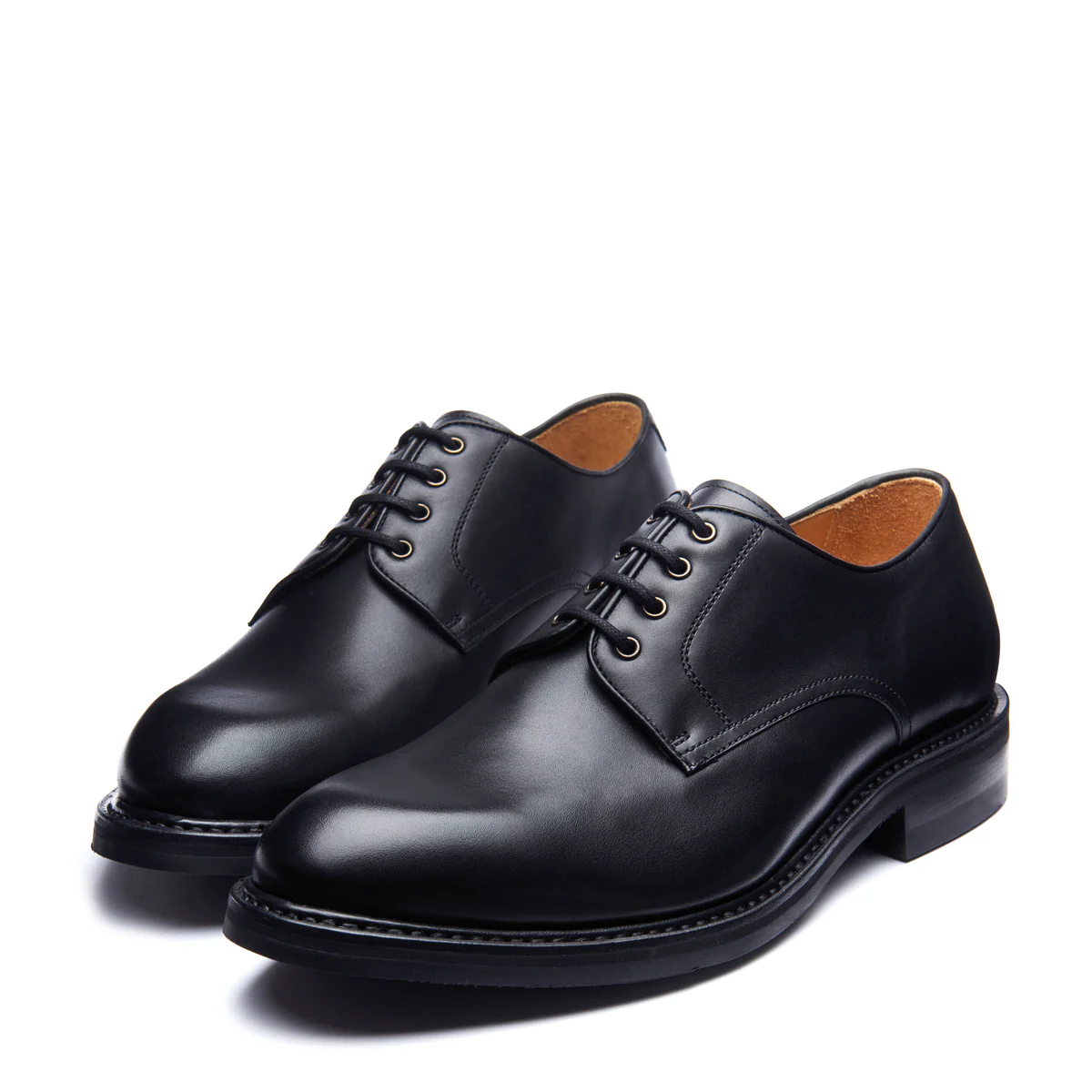 Black Calf 4 Eye Gibson Shoe - Image 4