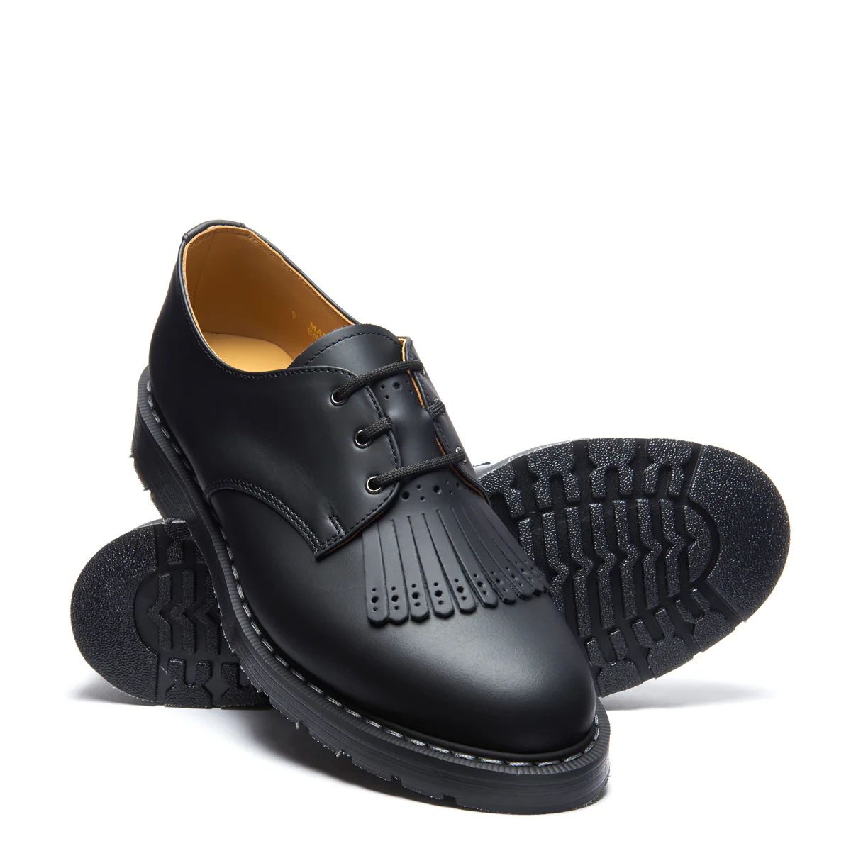 Black Greasy Gibson Shoe & Brogue Kiltie - Image 3