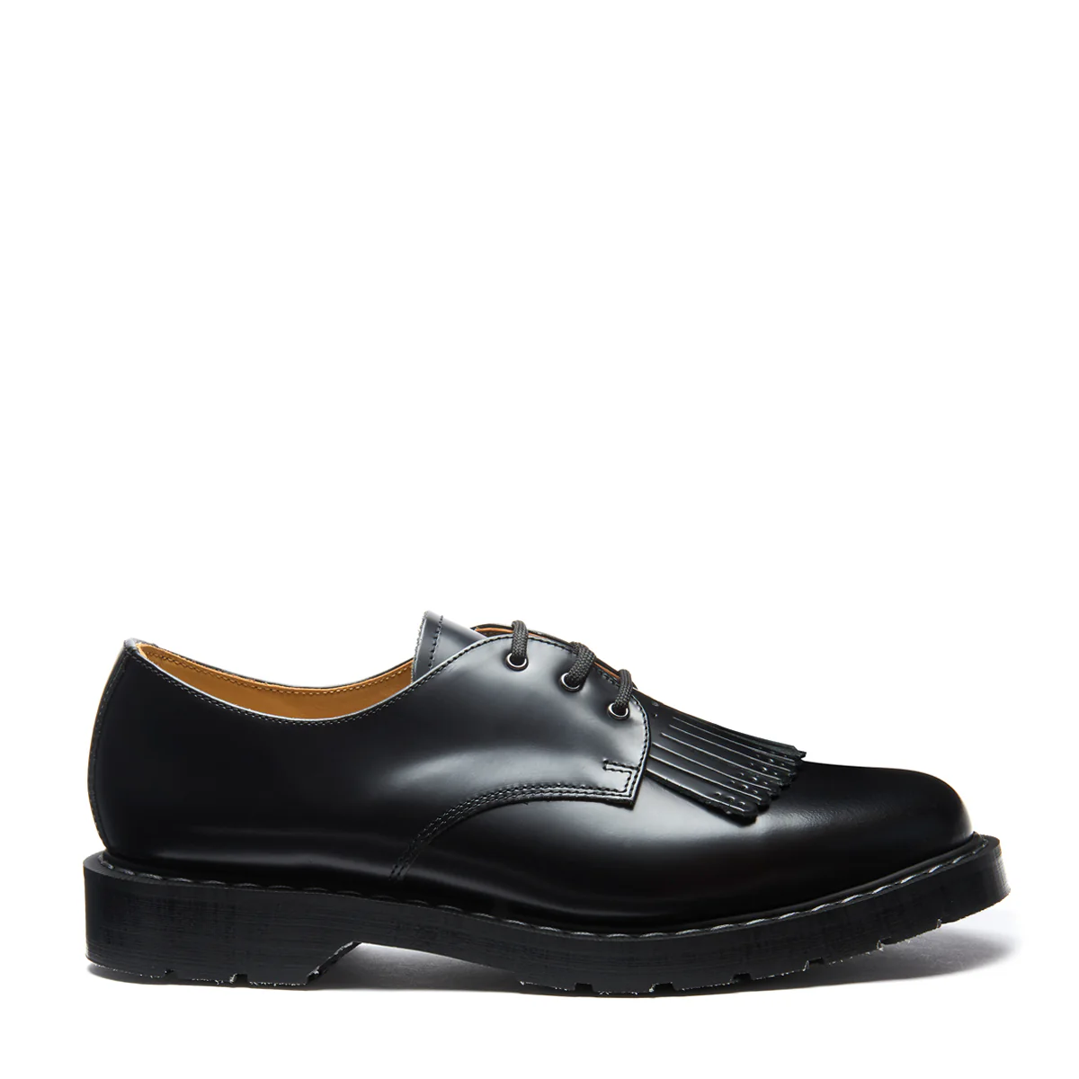 Black Hi-Shine Gibson Shoe & Brogue Kiltie - Image 4