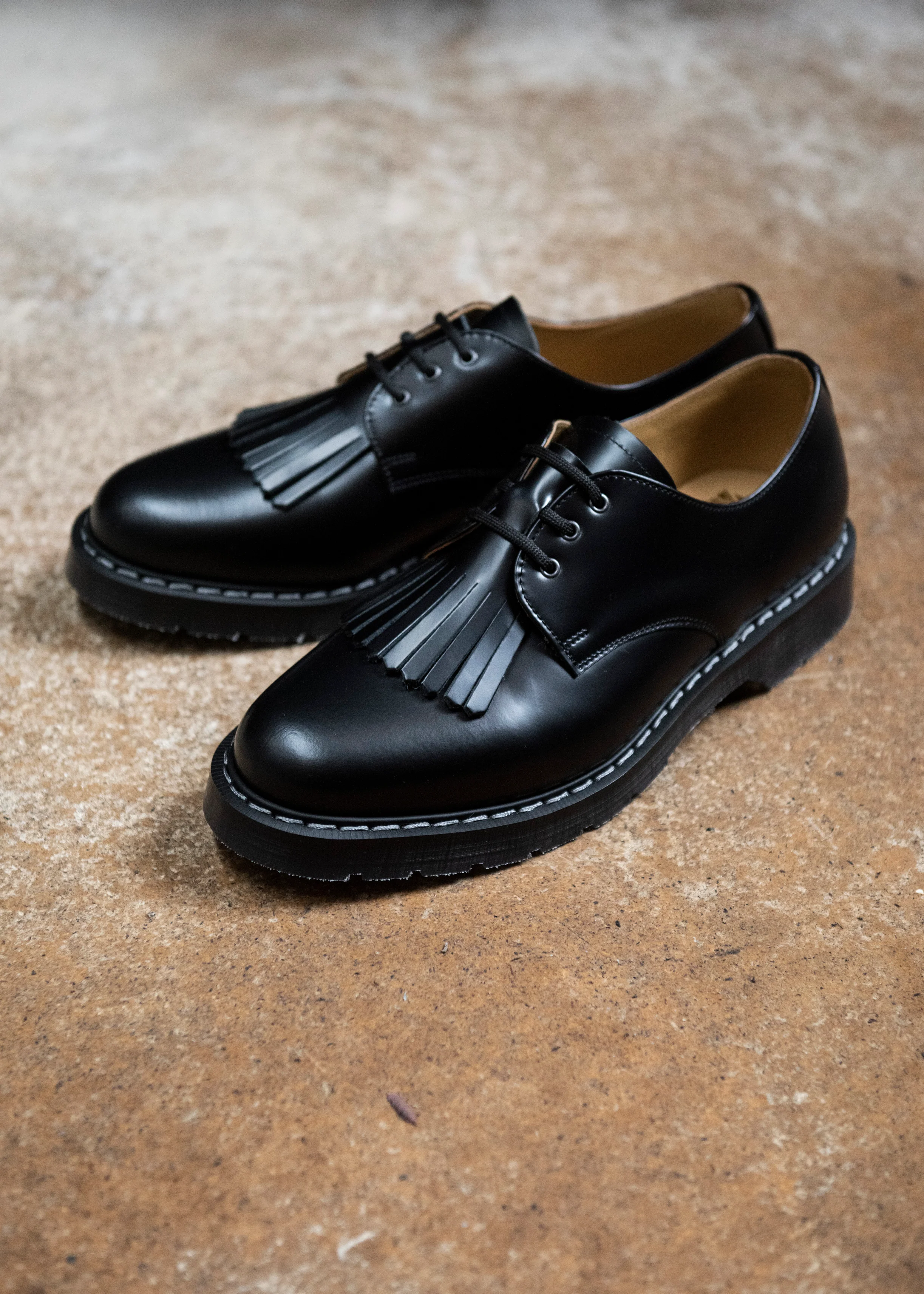 Black Hi-Shine Gibson Shoe & Shoe Kiltie - Image 5