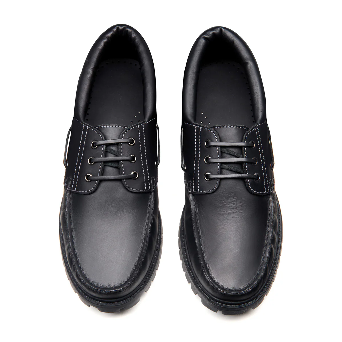 Black Greasy Boat Shoe - Image 4