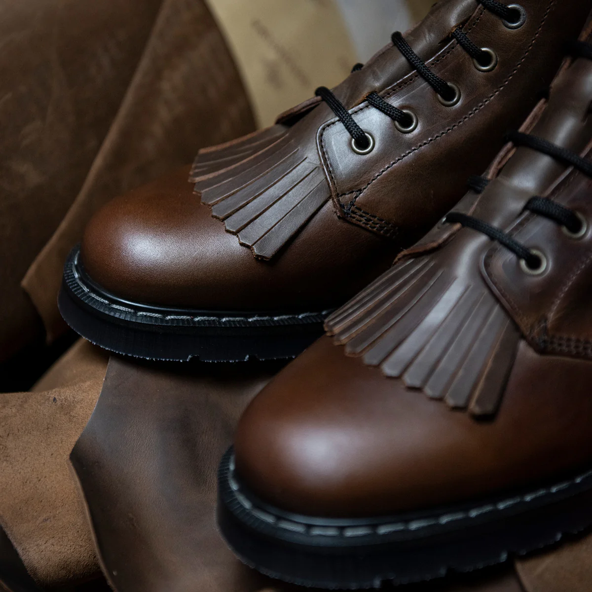 Gaucho Crazy Horse 6 Eye Astronaut Boot & Boot Kiltie - Image 4