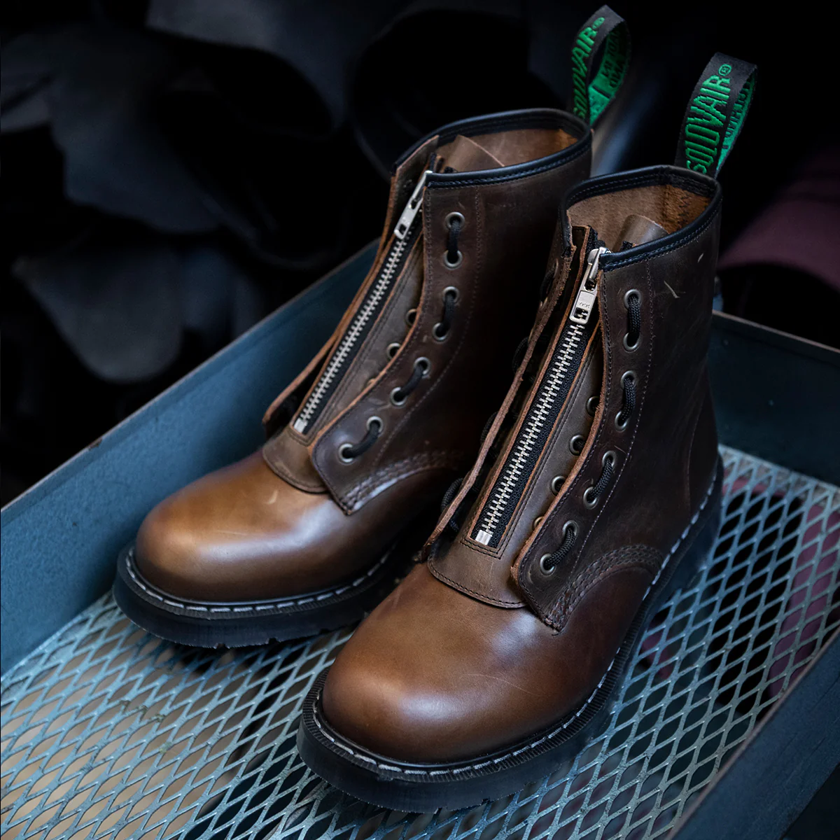 Gaucho Crazy Horse 8 Eye Derby Boot & Zip Guard - Image 4