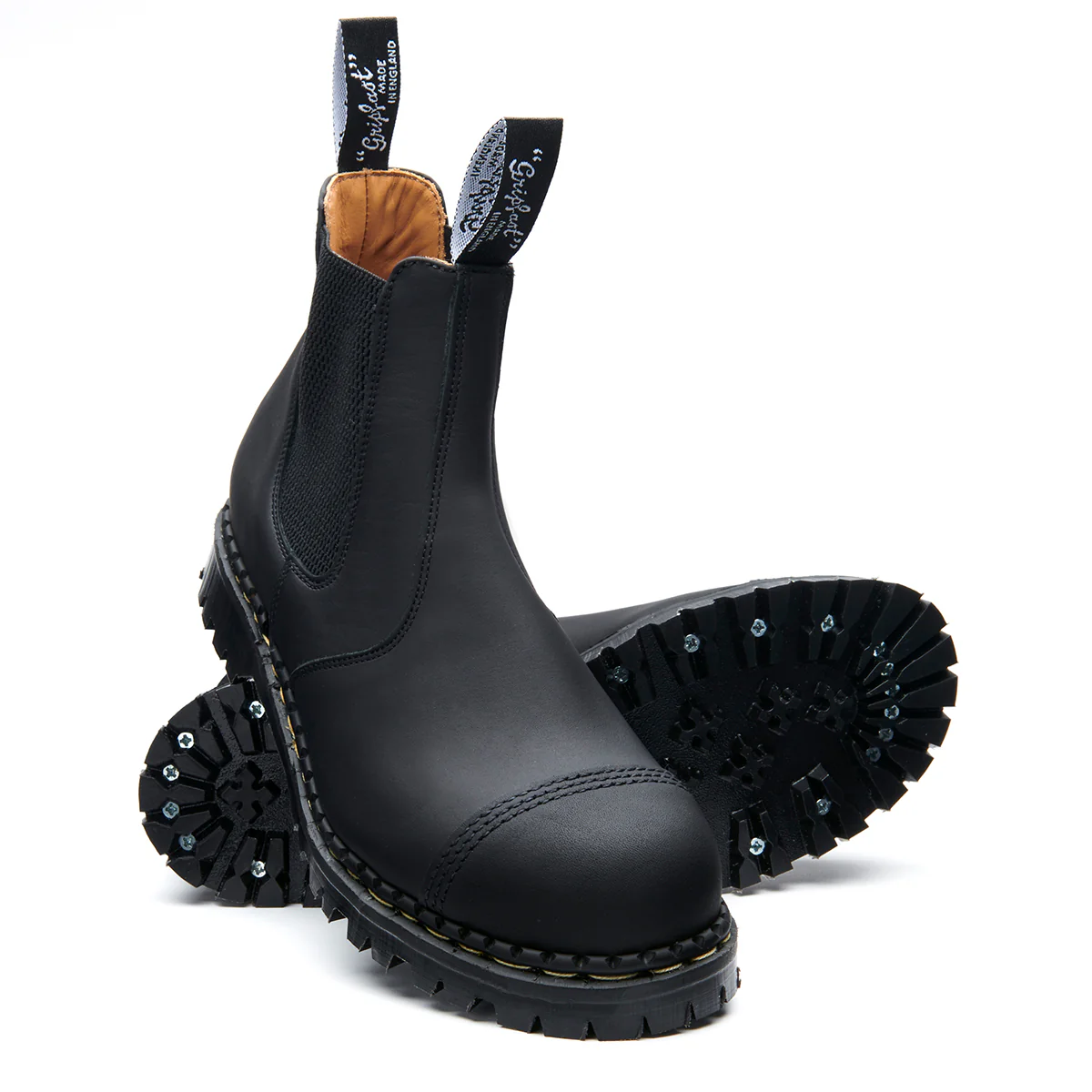 Black Greasy Steel Toe Capped Dealer Boot - Image 2