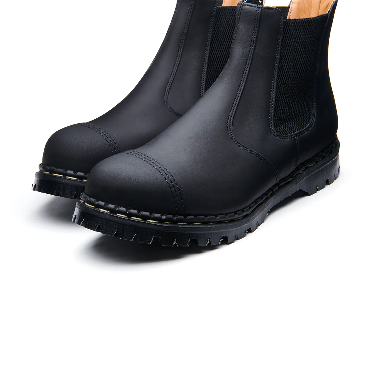 Black Greasy Steel Toe Capped Dealer Boot - Image 3