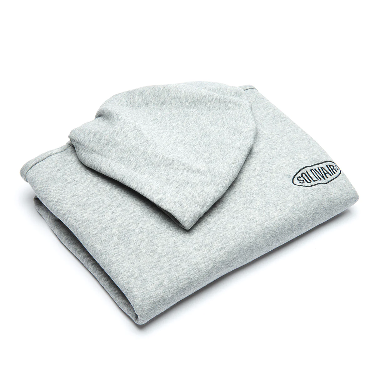 Solovair L/S Logo Pullover Hoodie - Grey - Image 6