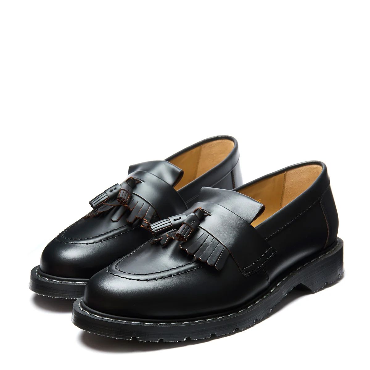 Black Fine Grain Tassel Loafer - Image 4