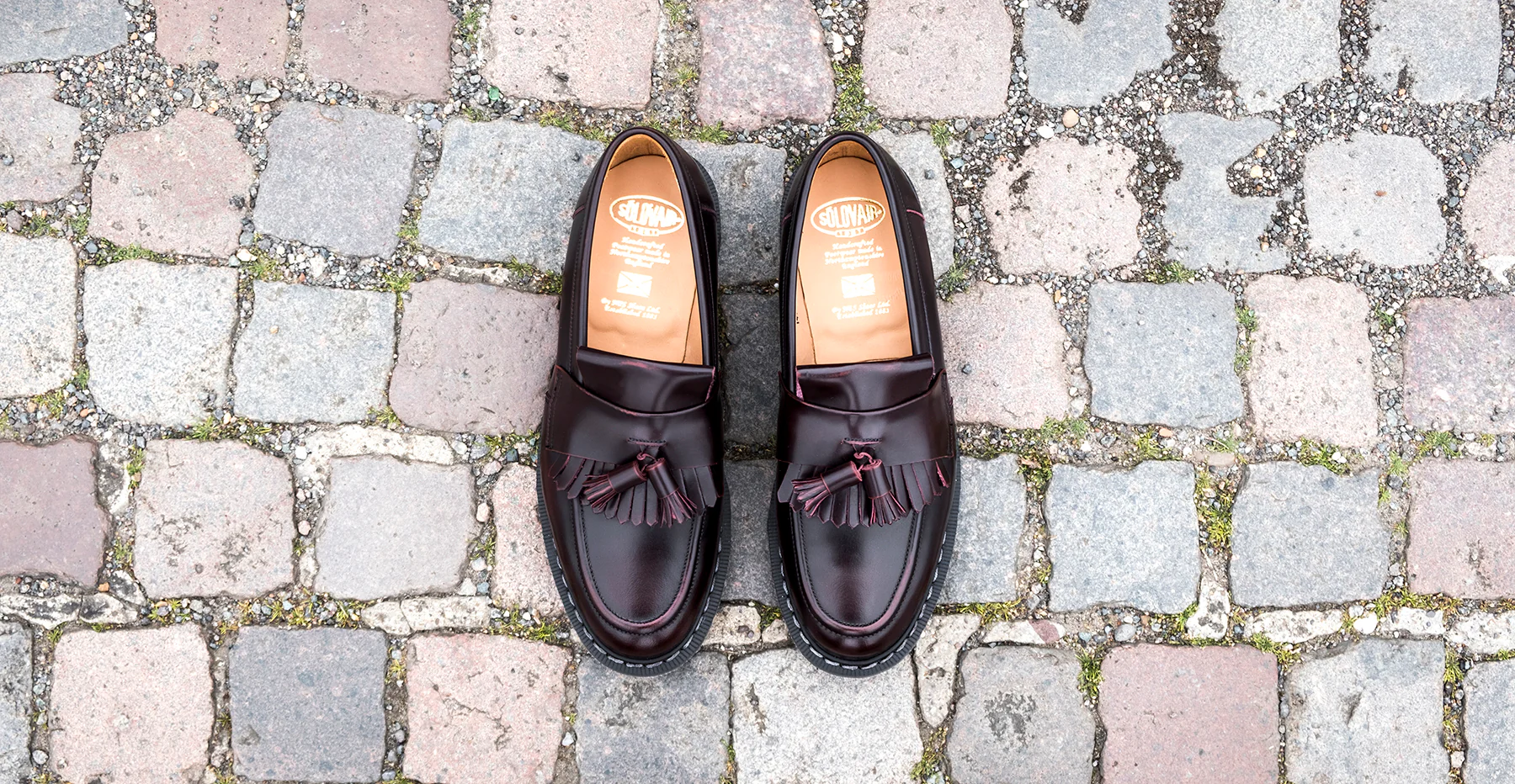 Burgundy Rub-Off Tassel Loafer - Image 6