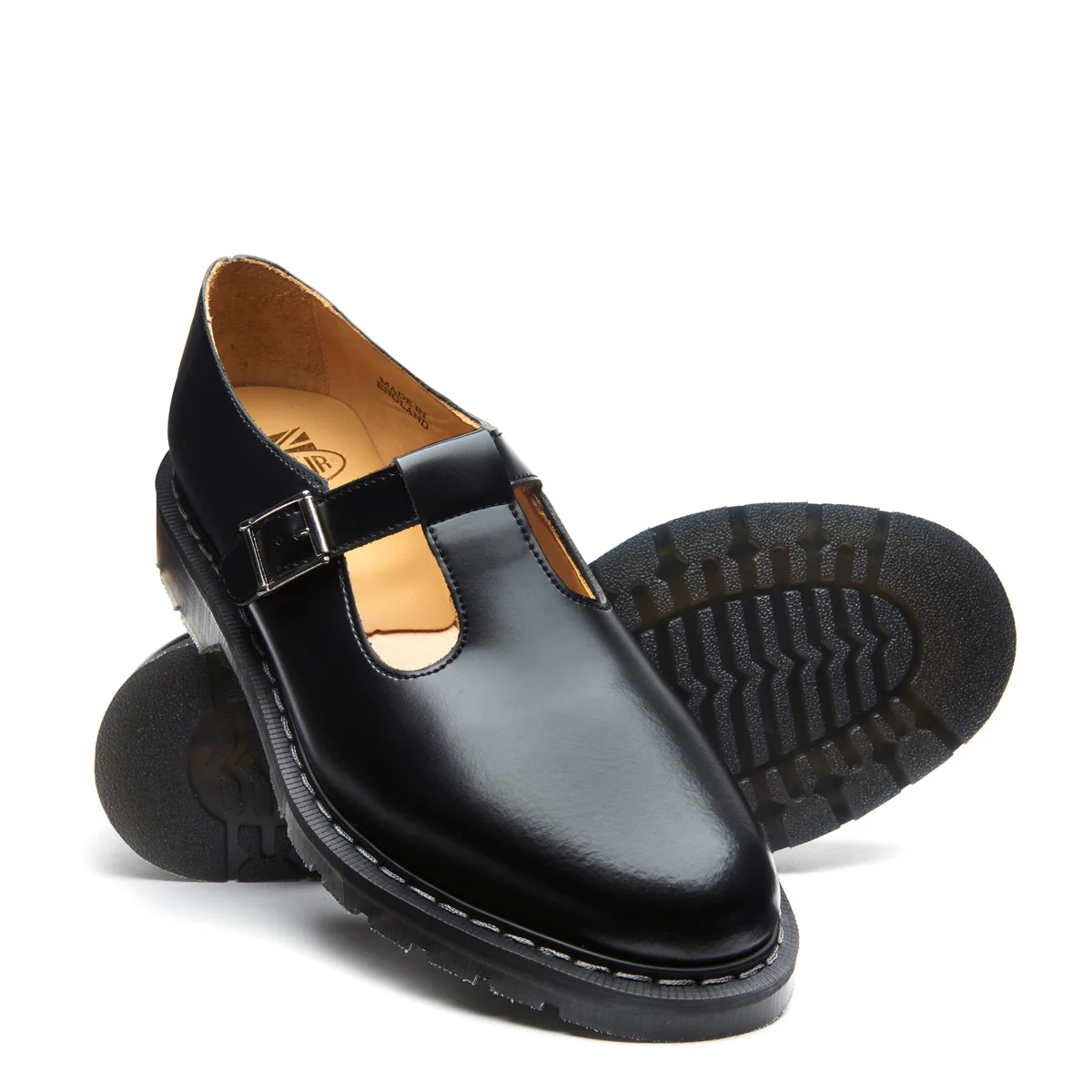 Black Hi-Shine Mary Jane Shoe - Image 2