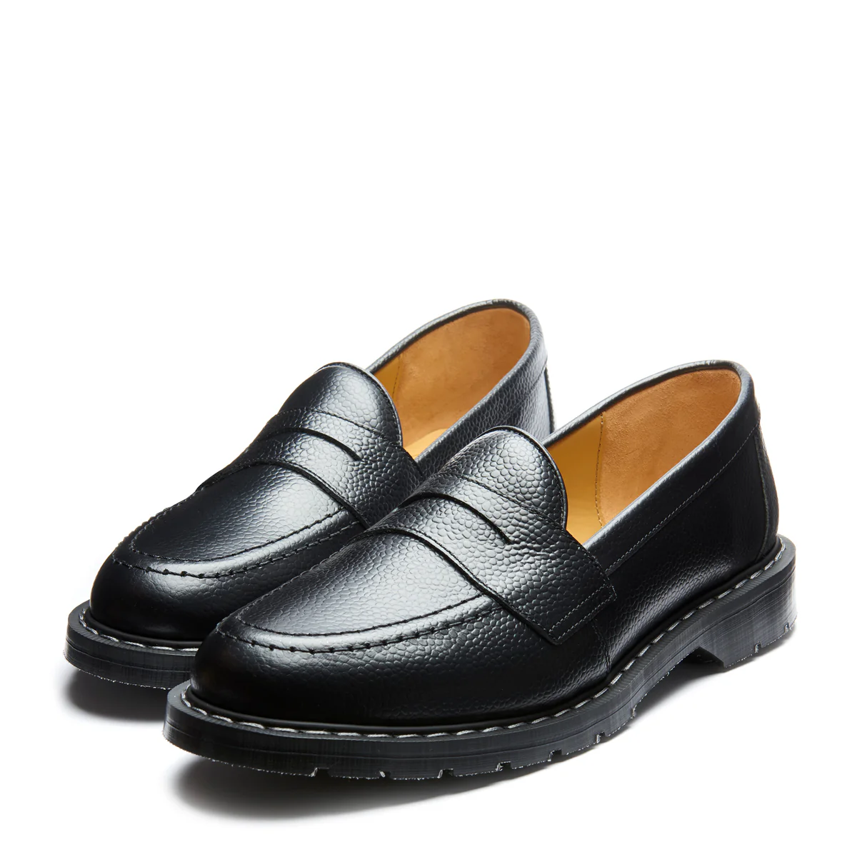 Black Hi-Shine Grain Penny Loafer - Image 4