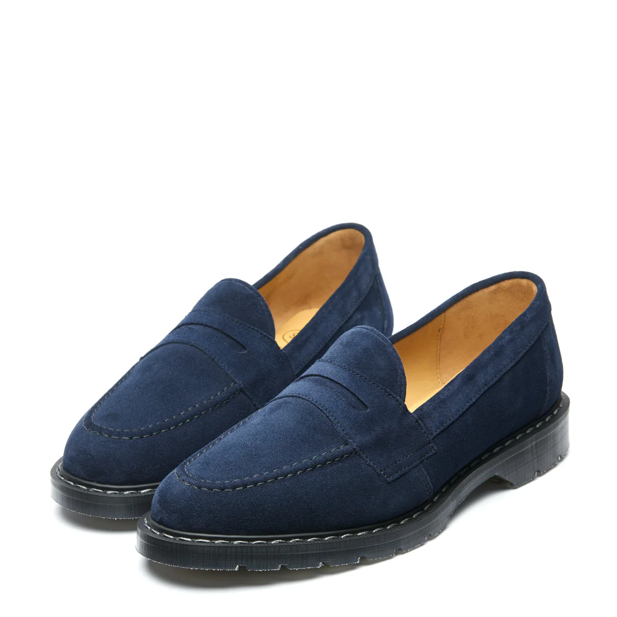 Navy Suede Penny Loafer - Image 3