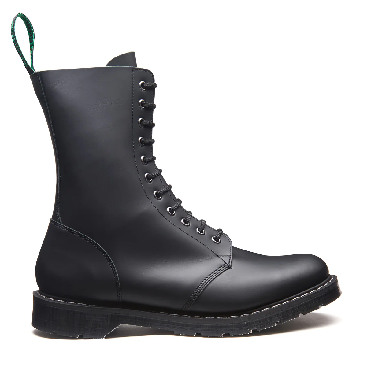 Black Greasy 11 Eye Astronaut Boot