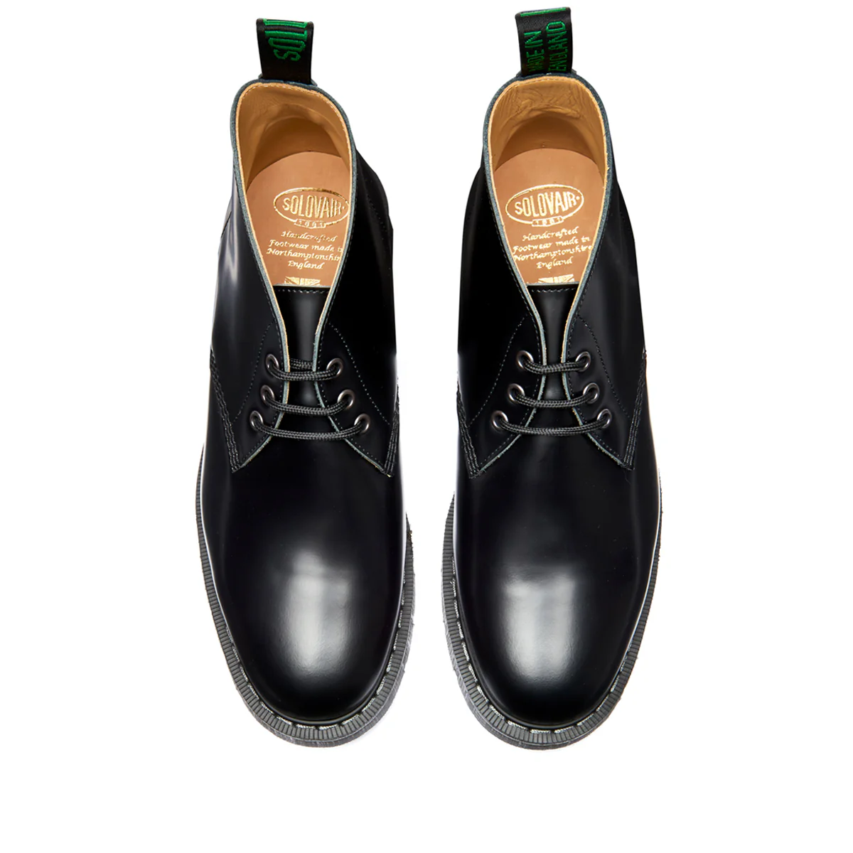 Black Hi-Shine 3 Eye Chukka Boot - Image 3