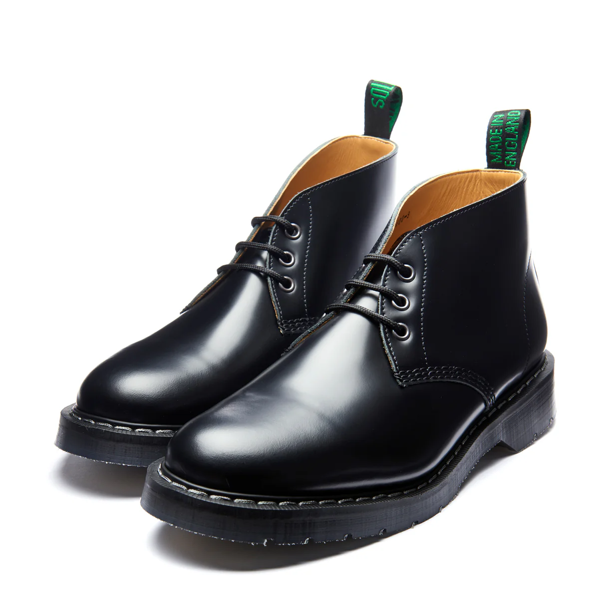 Black Hi-Shine 3 Eye Chukka Boot - Image 4