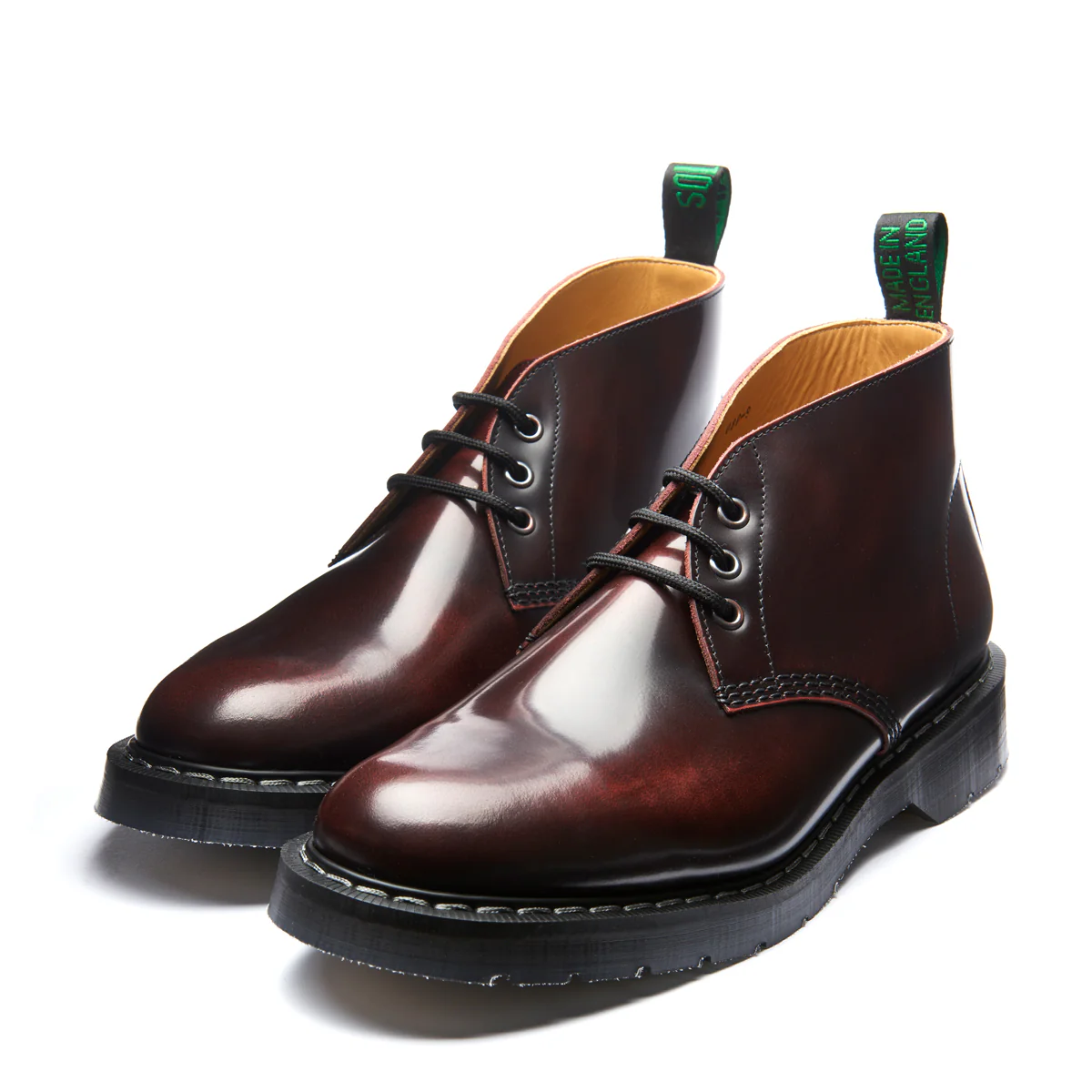 Burgundy Rub-Off 3 Eye Chukka Boot - Image 4
