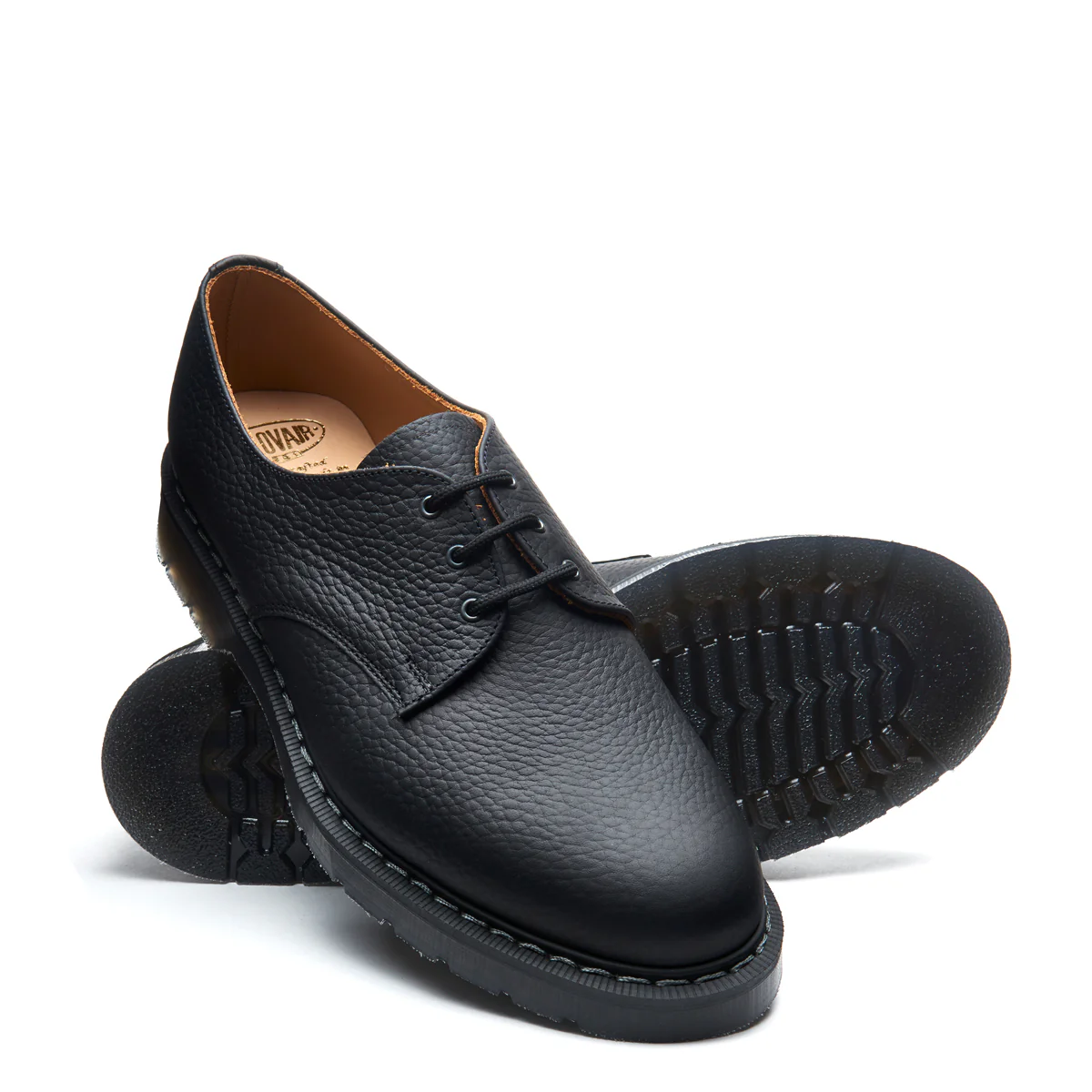 Black Greasy Grain Gibson Shoe - Image 2