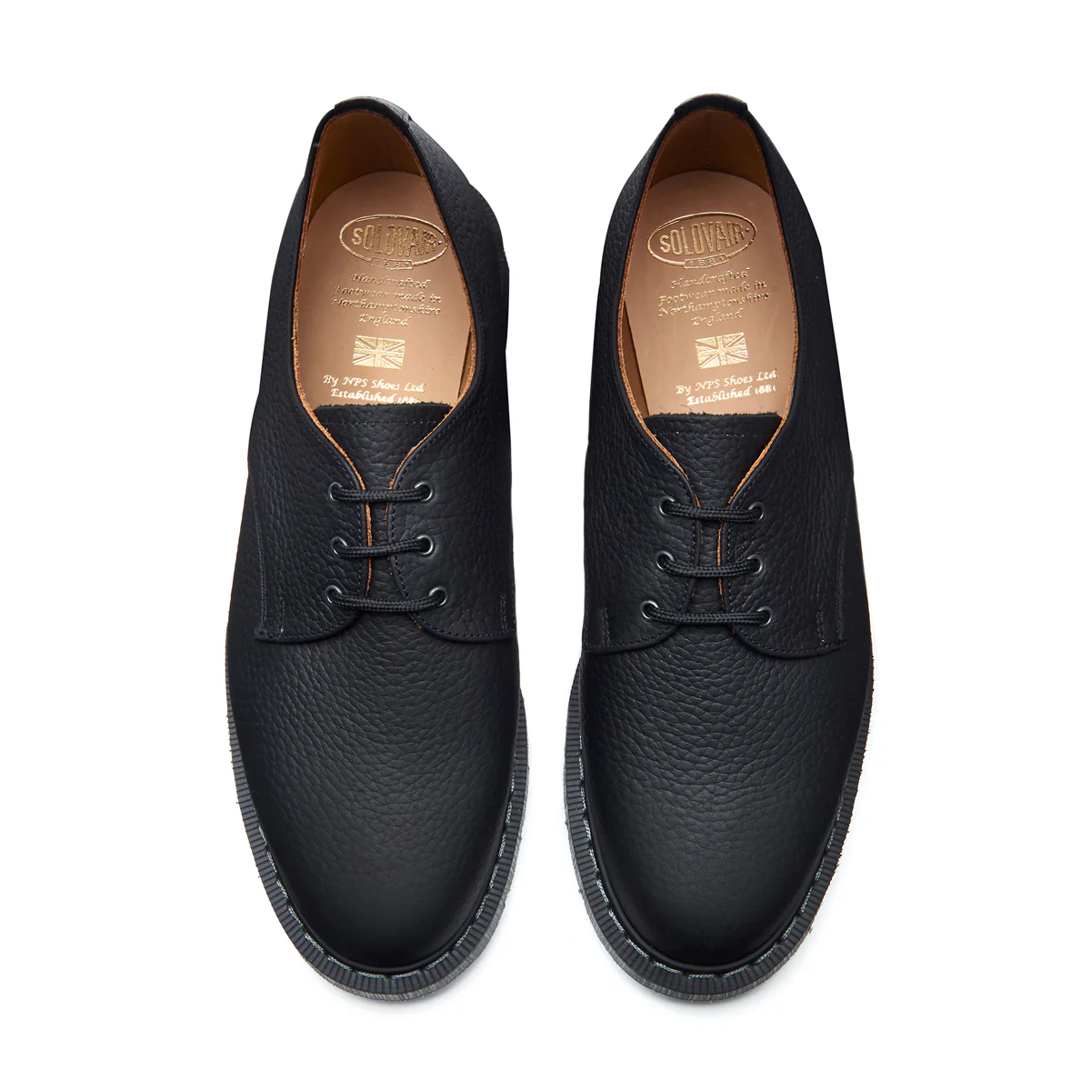 Black Greasy Grain Gibson Shoe - Image 4