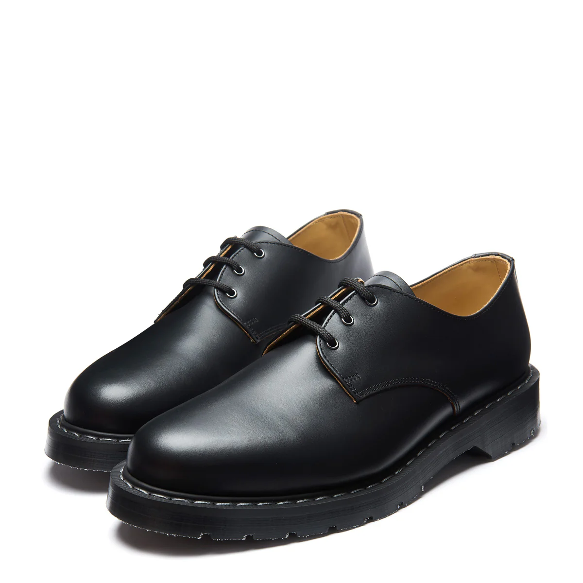 Black Fine Grain 3 Eye Gibson Shoe - Image 4