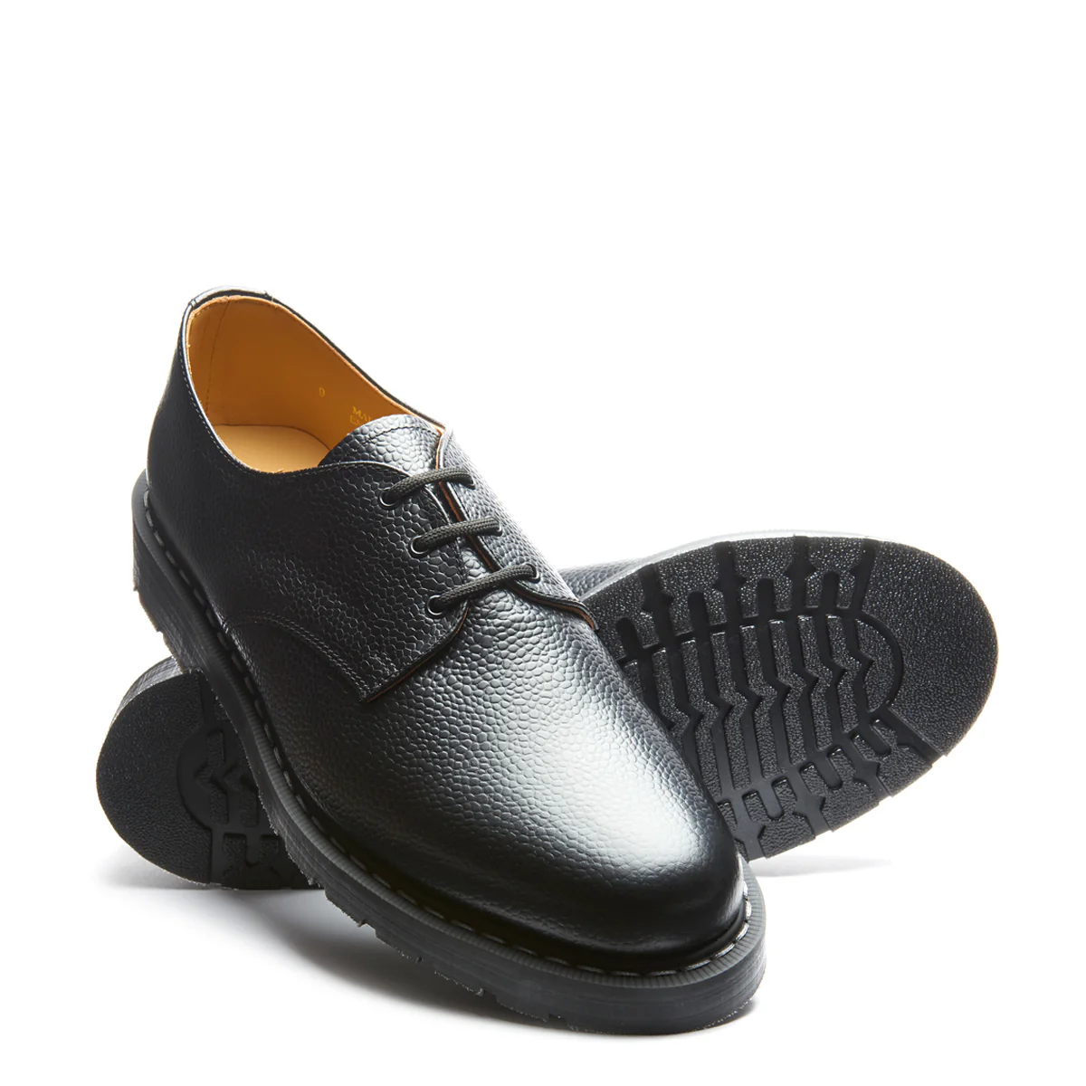 Black Hi-Shine Grain Gibson Shoe - Image 2