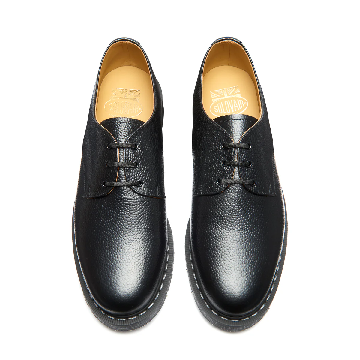 Black Hi-Shine Grain Gibson Shoe - Image 3