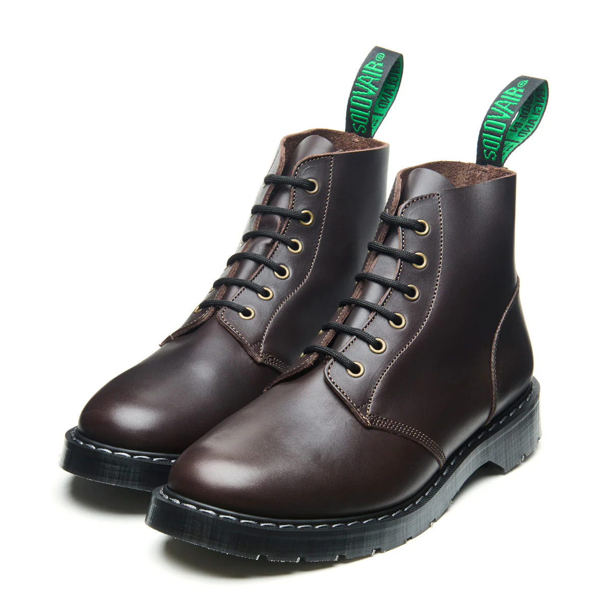 Brown Greasy 6 Eye Astronaut Boot - Image 3