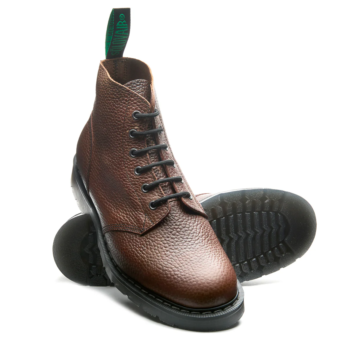 Gaucho Brown Grain 6 Eye Astronaut Boot - Image 2