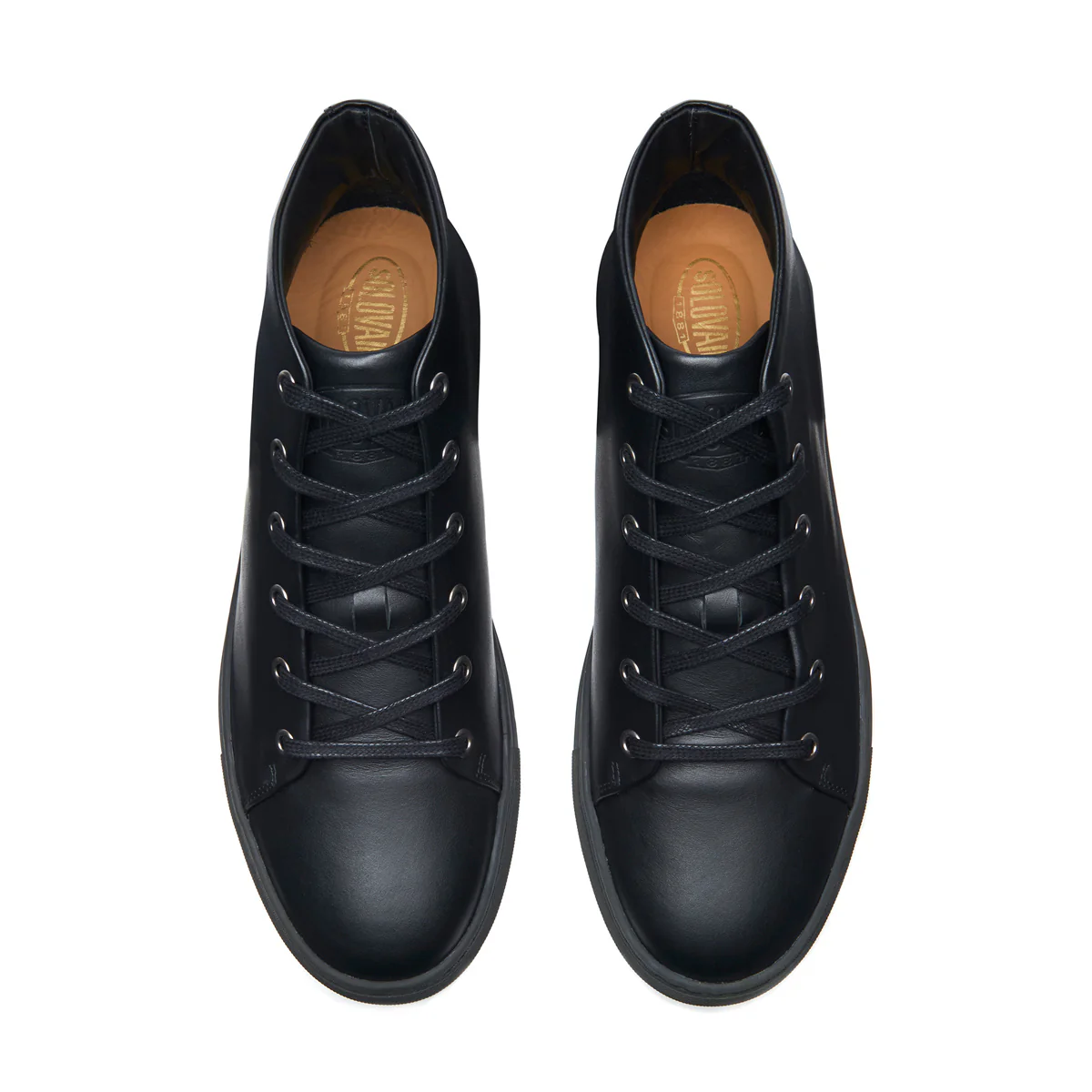 Black Calf High Top Sneaker - Image 3