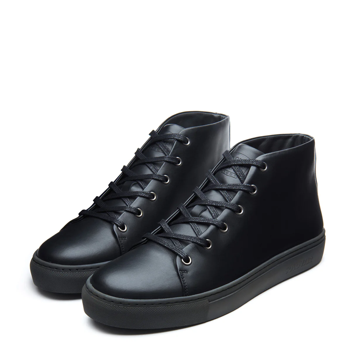 Black Calf High Top Sneaker - Image 4