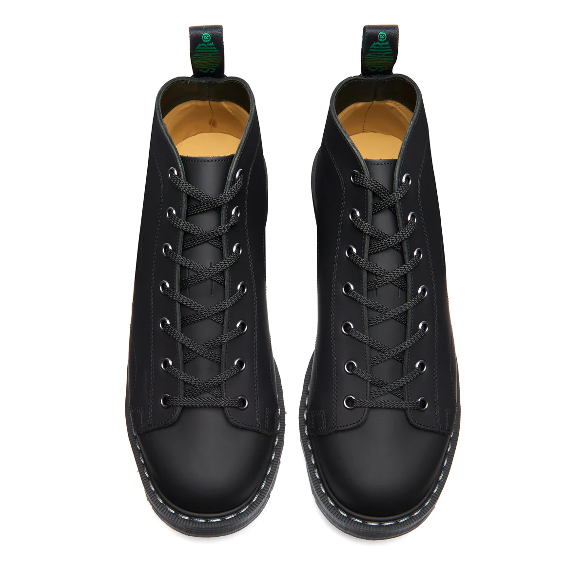 Black Greasy 7 Eye Monkey Boot - Image 3