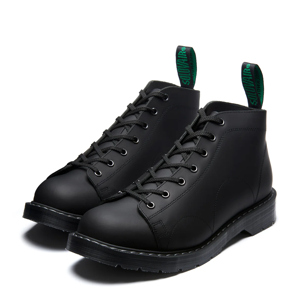 Black Greasy 7 Eye Monkey Boot - Image 4