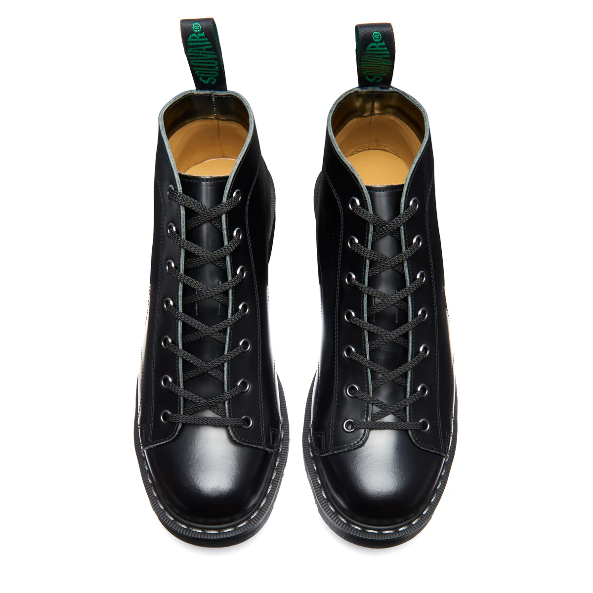 Black Hi-Shine 7 Eye Monkey Boot - Image 3