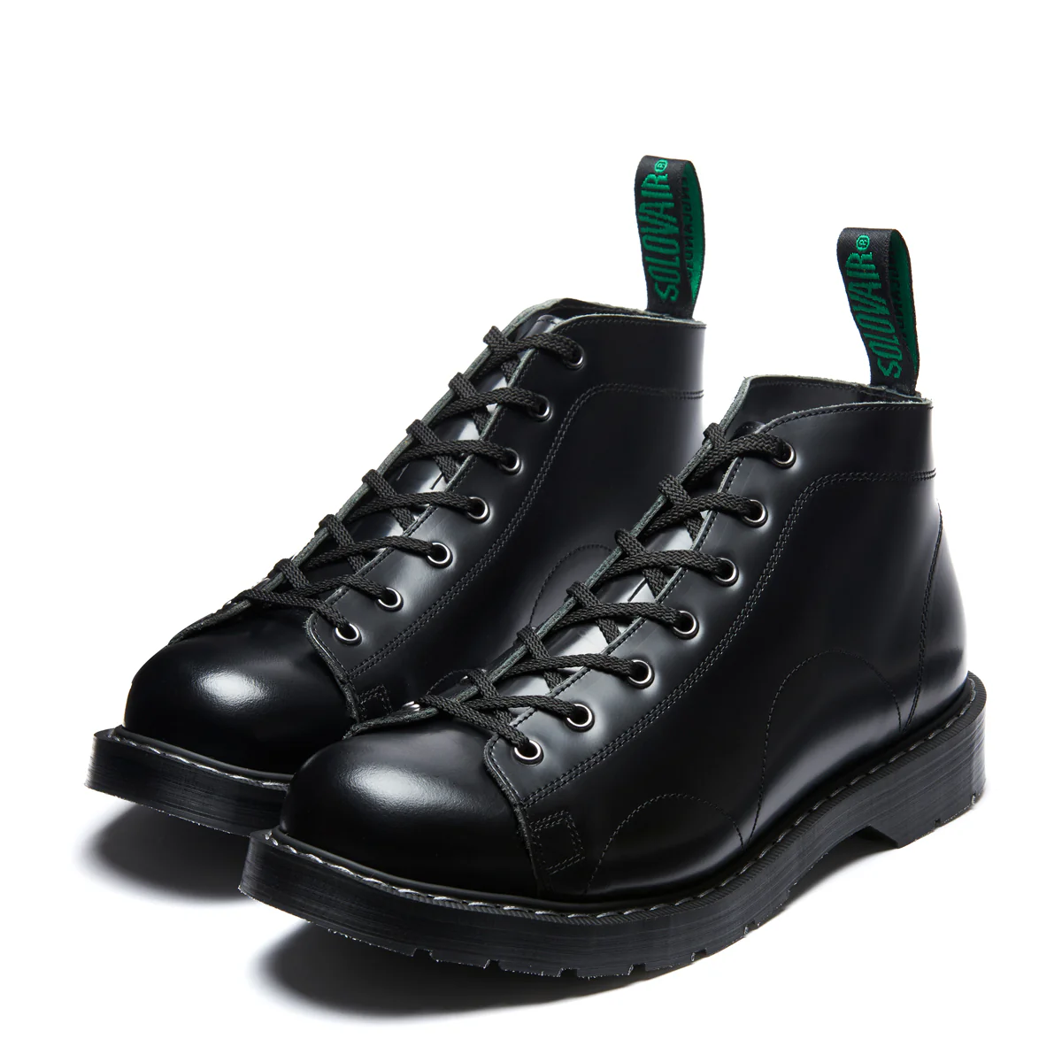 Black Hi-Shine 7 Eye Monkey Boot - Image 4