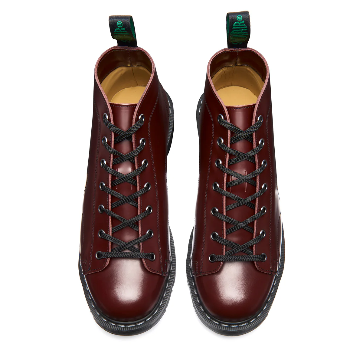 Oxblood Hi-Shine 7 Eye Monkey Boot - Image 3