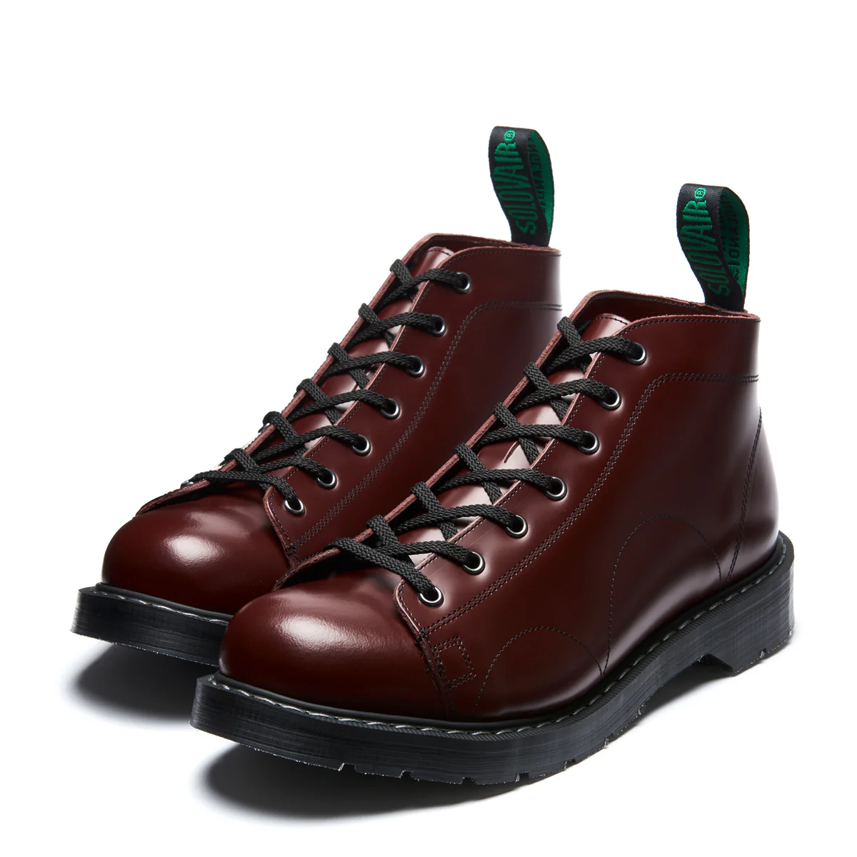 Oxblood Hi-Shine 7 Eye Monkey Boot - Image 4