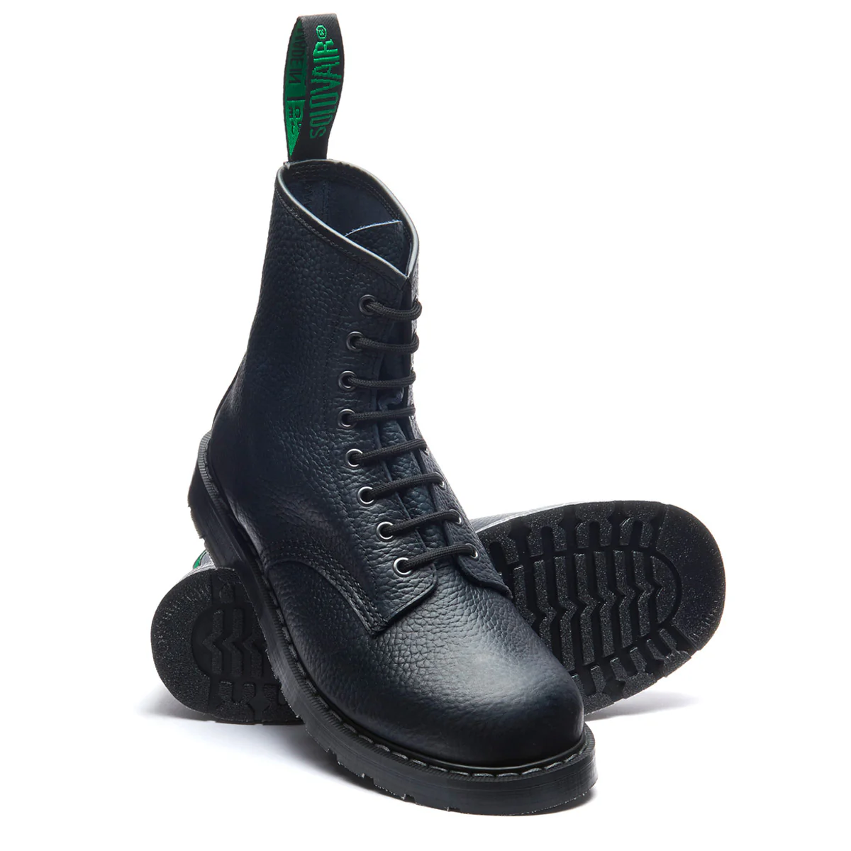 Navy Gaucho Grain 8 Eye Derby Boot - Image 2