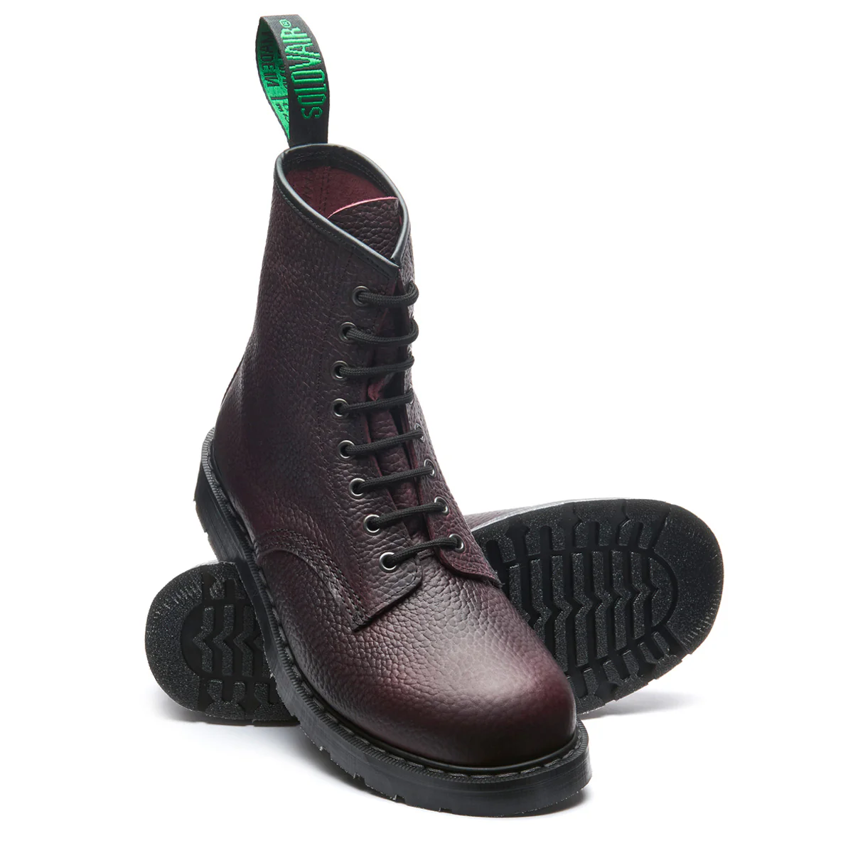 Burgundy Gaucho Grain 8 Eye Derby Boot - Image 2