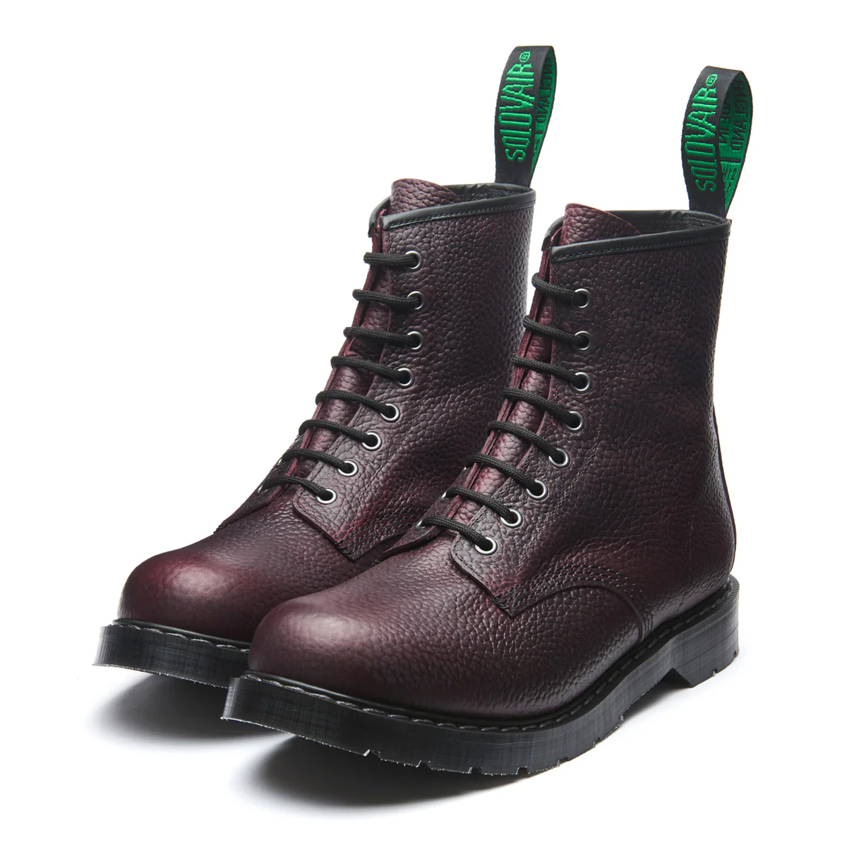 Burgundy Gaucho Grain 8 Eye Derby Boot - Image 3
