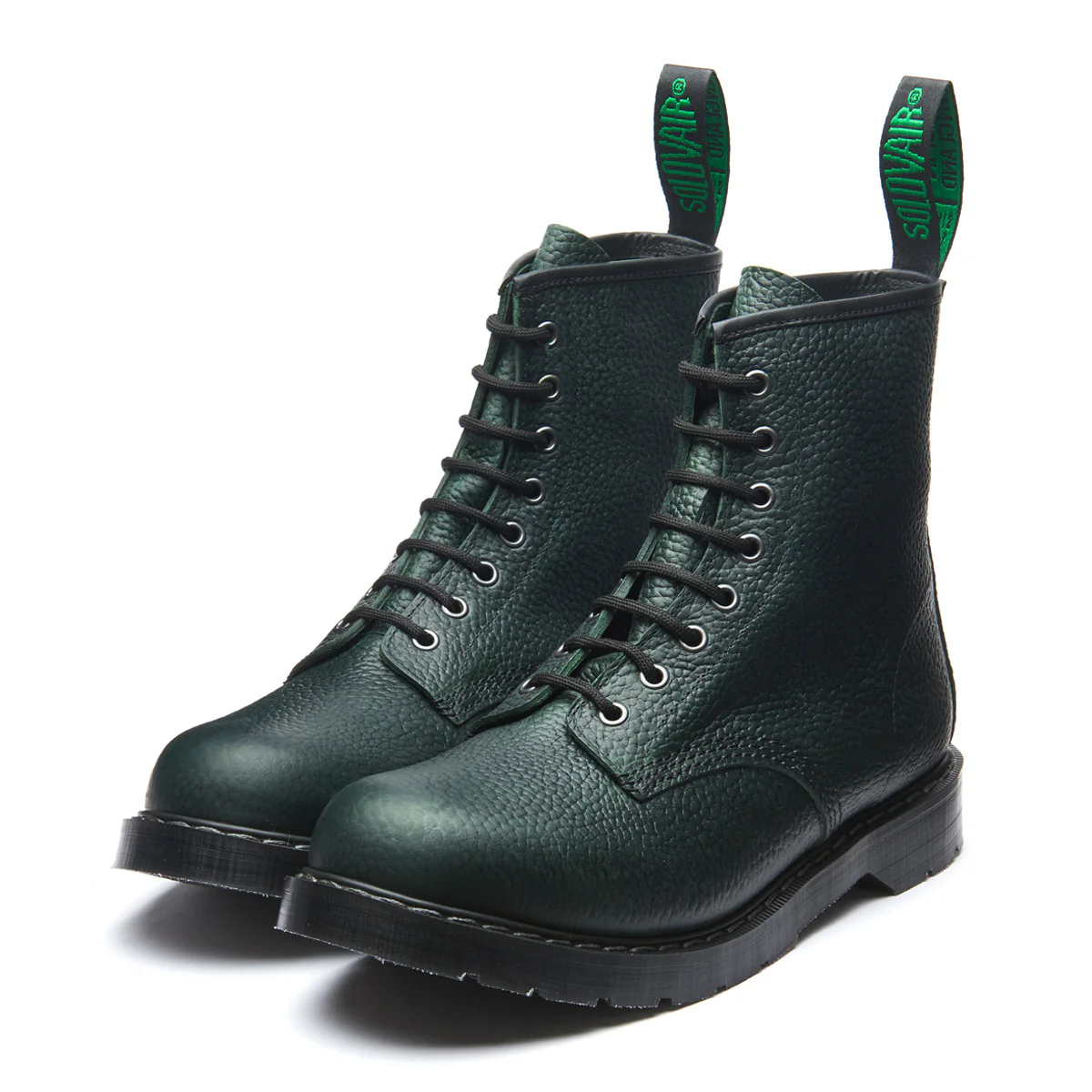 Green Gaucho Grain 8 Eye Derby Boot - Image 3