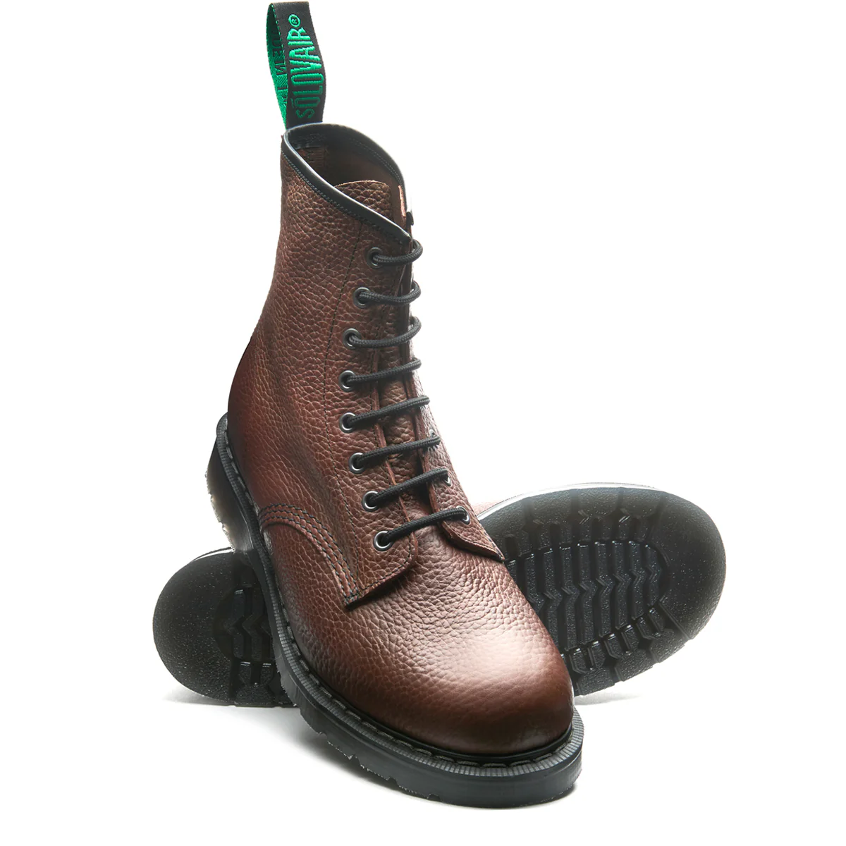 Gaucho Brown Grain 8 Eye Derby Boot - Image 2
