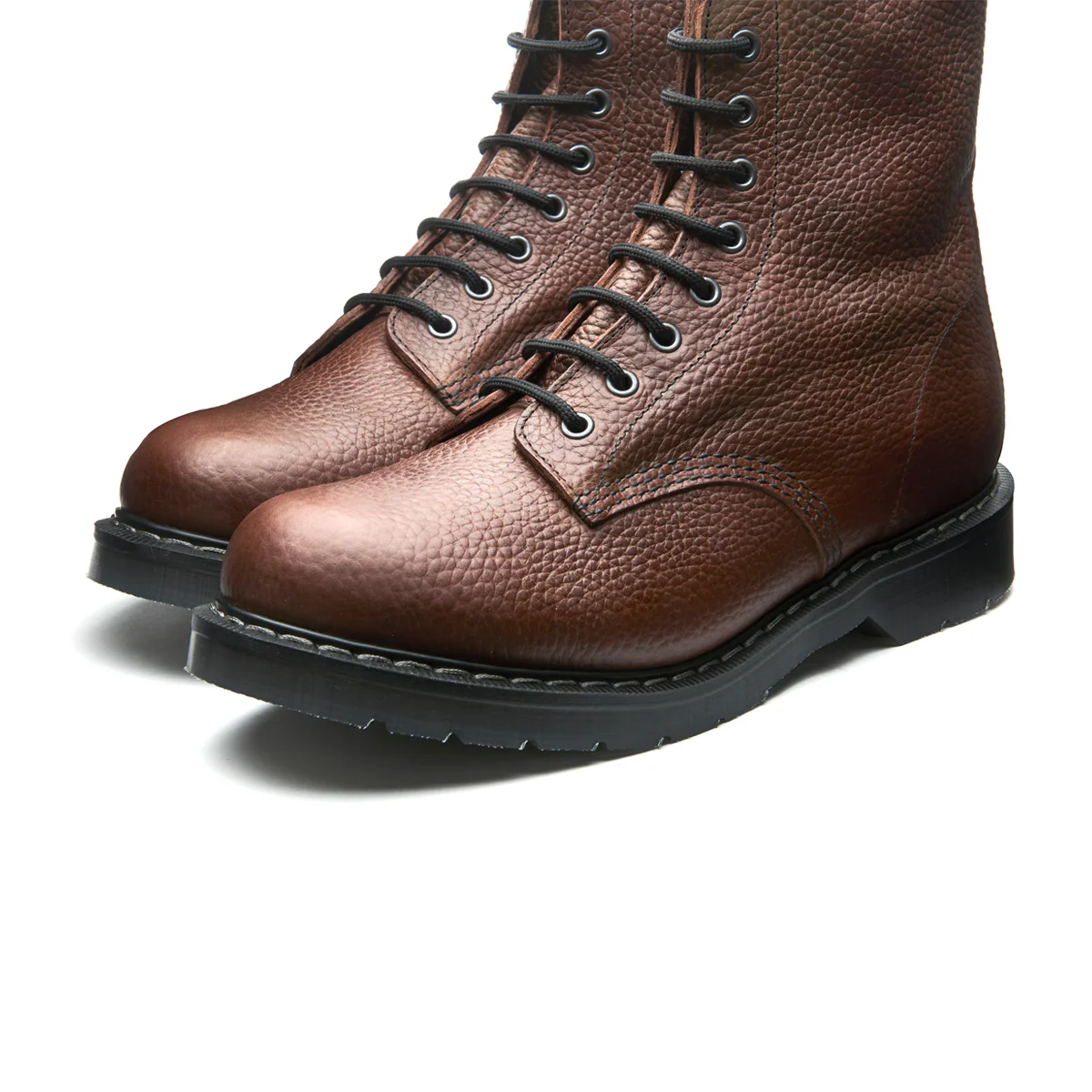 Gaucho Brown Grain 8 Eye Derby Boot - Image 3
