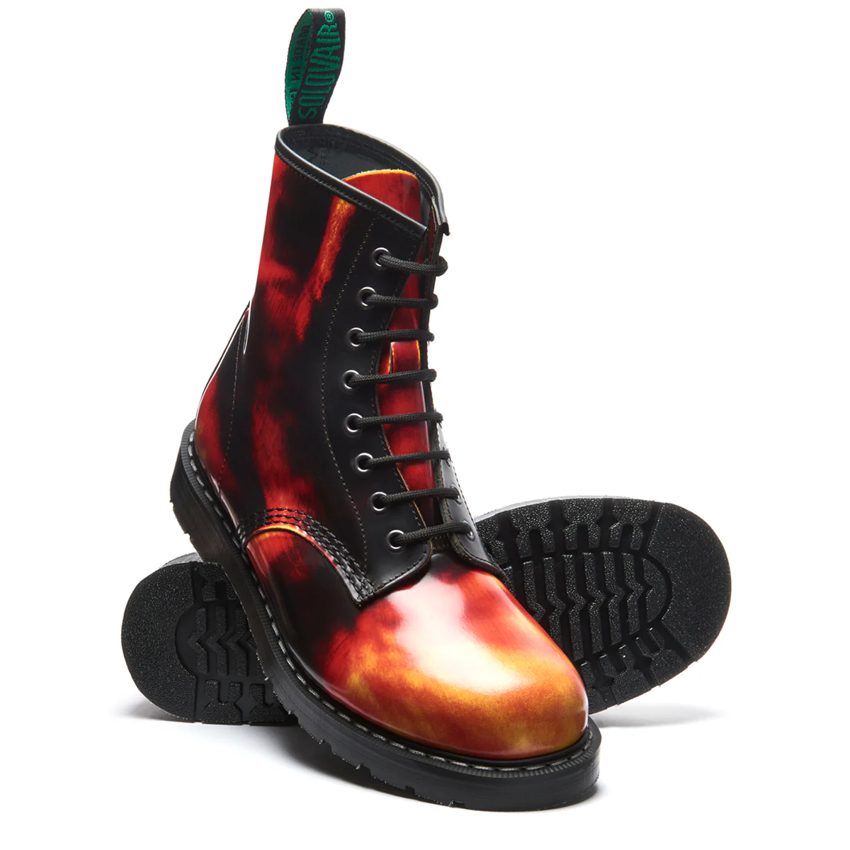 Flame Rub-Off 8 Eye Derby Boot - Image 2