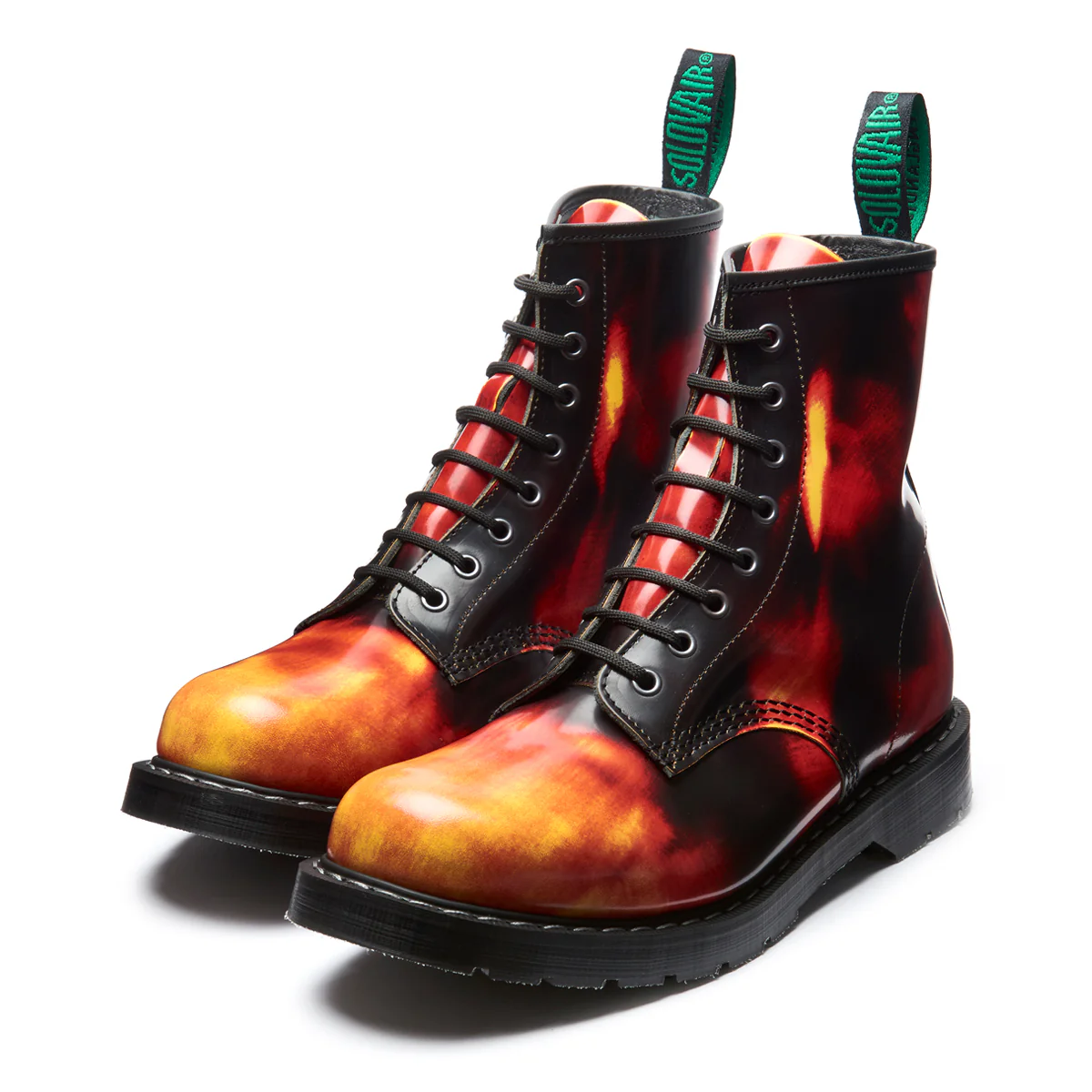 Flame Rub-Off 8 Eye Derby Boot - Image 3