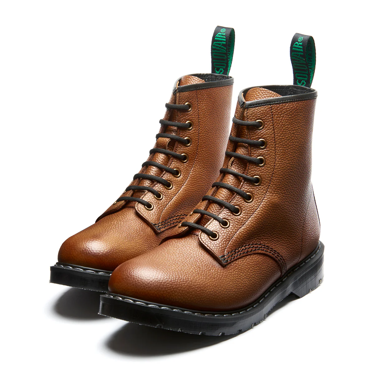 Mahogany Country Calf Grain 8 Eye Derby Boot - Image 3