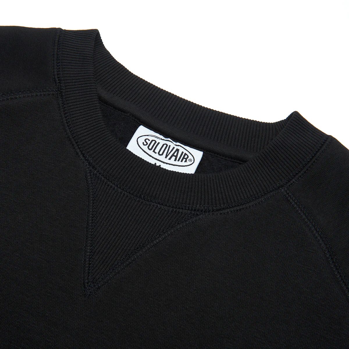 Solovair L/S Logo Sweatshirt - Black - Image 3