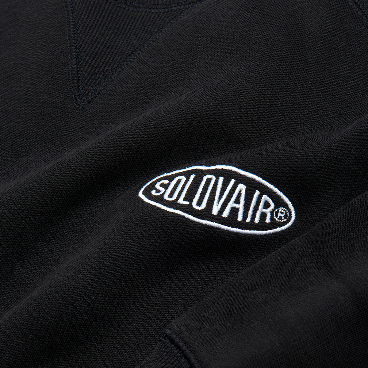 Solovair L/S Logo Sweatshirt - Black - Image 4