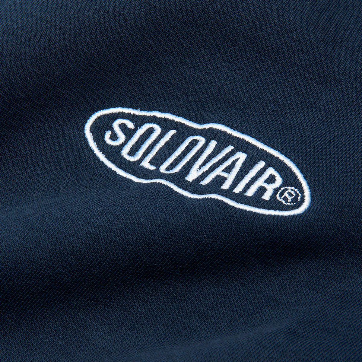 Solovair L/S Logo Sweatshirt - Navy - Image 4