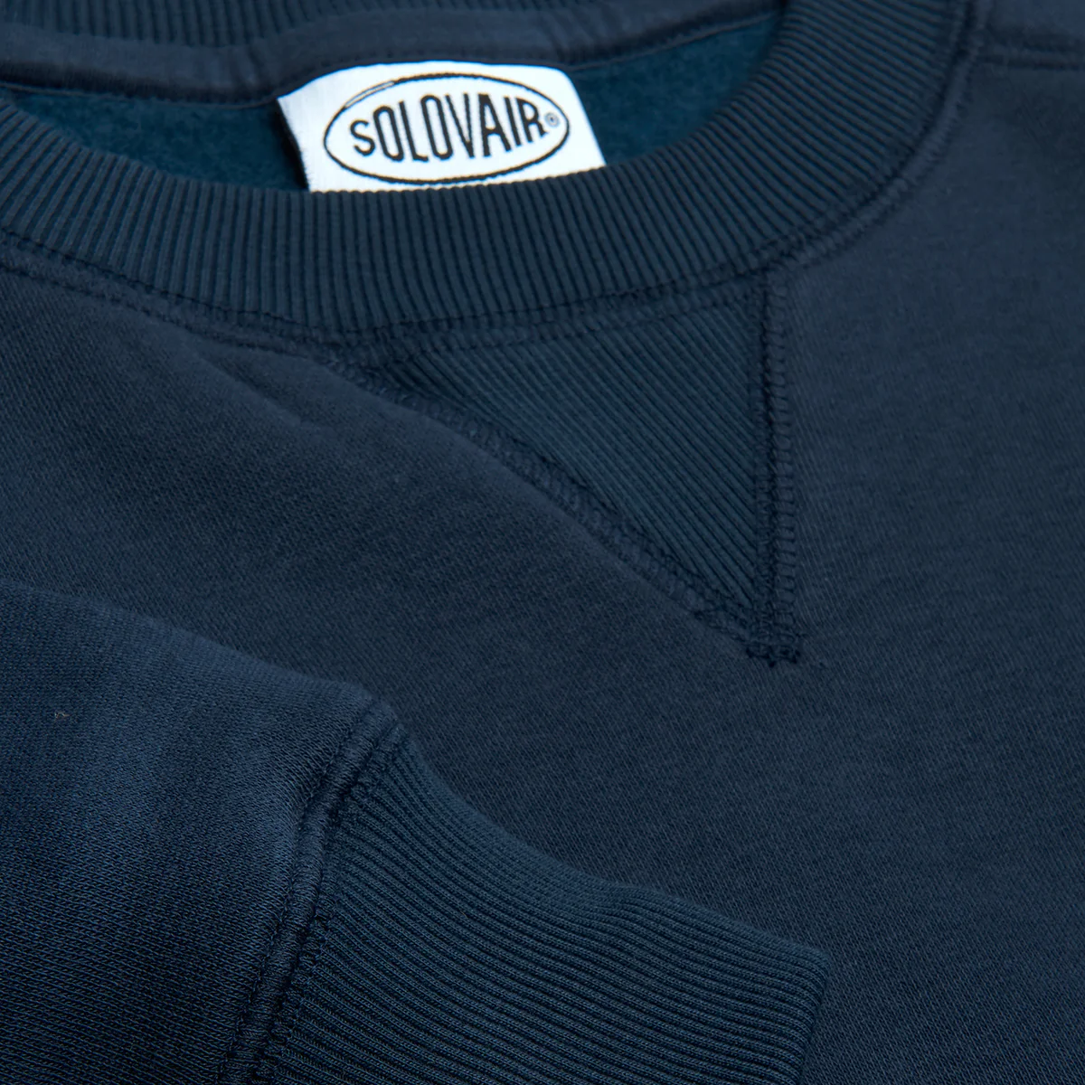 Solovair L/S Logo Sweatshirt - Navy - Image 5
