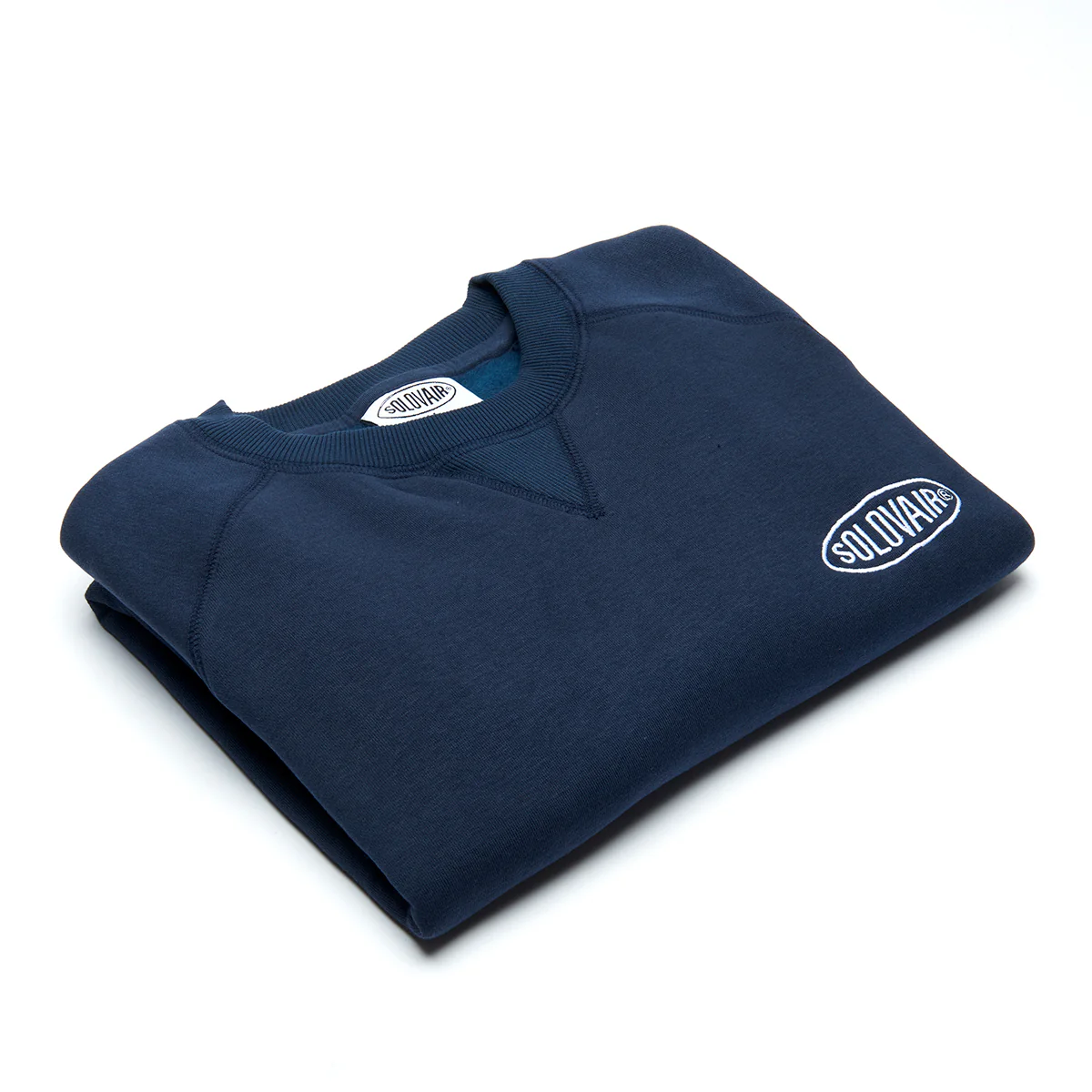 Solovair L/S Logo Sweatshirt - Navy - Image 7